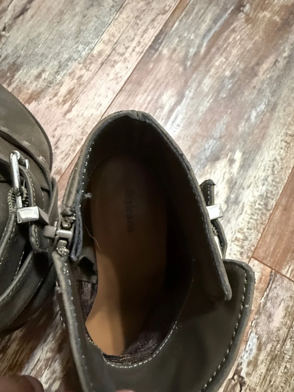 Style & Co. Betzie Olive Studded Ankle Booties